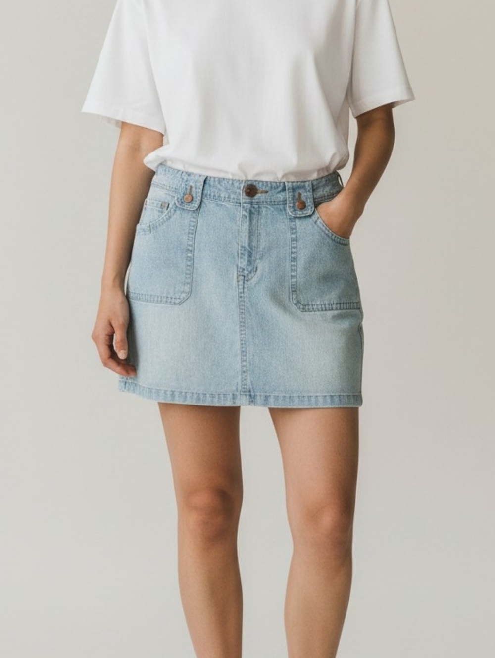 L.A. Blues Vintage 90's Denim Mini Skirt